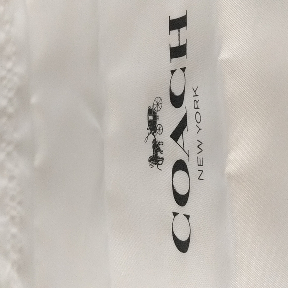 🎀 Coach 🎀 White Sateen Handbag Dust Bag Cover Storage 100% Authentic 🎀 - Picture 4 of 5